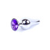 Анальна пробка - Jewellery Silver BUTT PLUG Purple