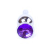 Анальна пробка - Jewellery Silver BUTT PLUG Purple