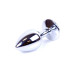 Анальна пробка - Jewellery Silver Plug Black