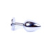 Анальна пробка - Jewellery Silver Plug Black