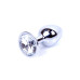 Анальна пробка - Jewellery Silver Plug Clear Анальна пробка - Jewellery Silver Plug Clear