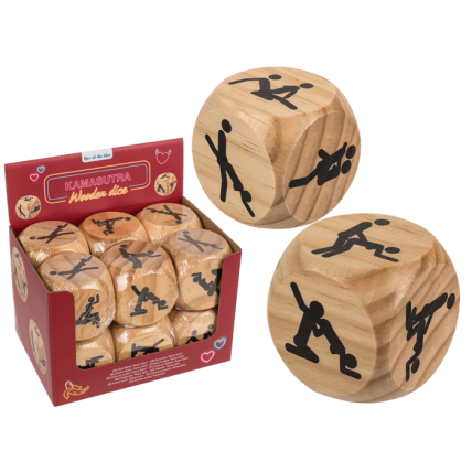 Дерев'яний кубик Kama Sutra Wooden Dice, 6x6 см Дерев'яний кубик Kama Sutra Wooden Dice, 6x6 см
