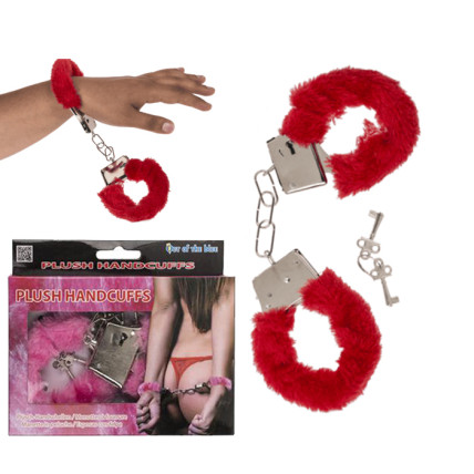 Наручники Plush Handcuffs With Keys Red Наручники Plush Handcuffs With Keys Red