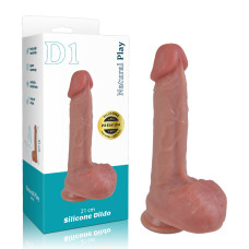 Фалоімітатор - Erospace Natural Play Silicone Dildo D1, 21 см Фалоімітатор - Erospace Natural Play Silicone Dildo D1, 21 см