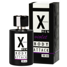 Чоловічі парфуми з феромонами - Aurora X Phero Men Body Attack Violet, 50 мл Чоловічі парфуми з феромонами - Aurora X Phero Men Body Attack Violet, 50 мл