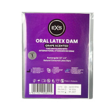 Латексна серветка для орального сексу - EXS Oral Latex Dam Grape Scented Латексна серветка для орального сексу - EXS Oral Latex Dam Grape Scented