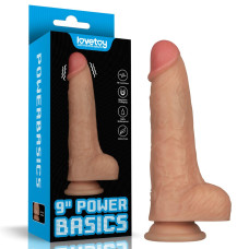 Реалістичний вібратор - Vibrating Power Basics Cock 9