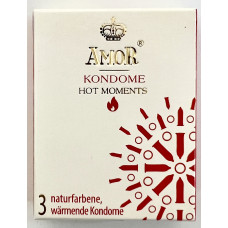 Презервативи - Amor Hot Moments, 3 шт. (08/2026) Презервативи - Amor Hot Moments, 3 шт. (08/2026)
