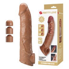 Подовжуюча насадка на член - Pretty Love Extension Penis Sleeve Latin, 26 см Подовжуюча насадка на член - Pretty Love Extension Penis Sleeve Latin, 26 см