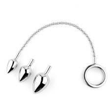 Анальна пробка зі змінними елементами - Jewellery Metal Anal Plug No. 4 Анальна пробка зі змінними елементами - Jewellery Metal Anal Plug No. 4