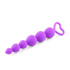 Анальний ланцюжок - Anal Beads Heart Purple Анальний ланцюжок - Anal Beads Heart Purple