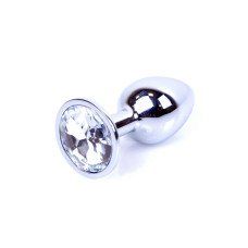 Анальна пробка - Jewellery Silver Plug - Clear