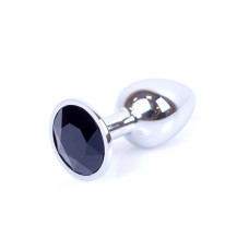 Анальна пробка - Jewellery Silver Plug - Black Анальна пробка - Jewellery Silver Plug - Black