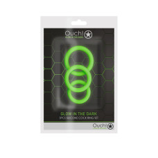 Набір ерекційних кілець - Ouch! Glow In The Dark Набір ерекційних кілець - Ouch! Glow In The Dark