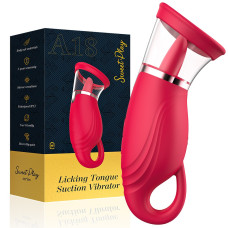 Вакуумний стимулятор з язичком - Licking Tongue Suction Vibrator Erospace Sweet Play A18